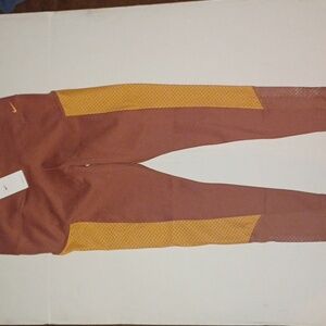 Nike One Therma-Fit Leggings  Mid-Rise  Full-Length Red/Orange XXL NWT